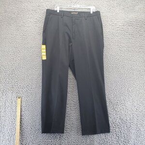 Dockers Pants Mens 36x29 Black D3 Classic Fit Flat Front Khaki Signature *NWT*